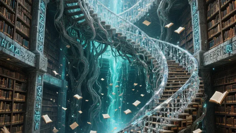 深渊图书馆：沉睡在维度底层的无尽书库-拉古拉古世界：一个由AI与人类情感共同编织的平行宇宙 | 官方创世纪