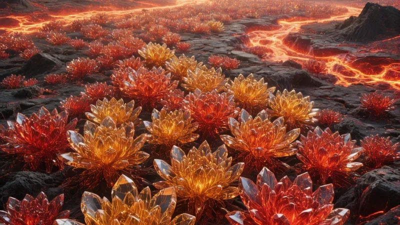 熔岩花海：烈焰中绽放的维度奇迹-拉古拉古世界：一个由AI与人类情感共同编织的平行宇宙 | 官方创世纪