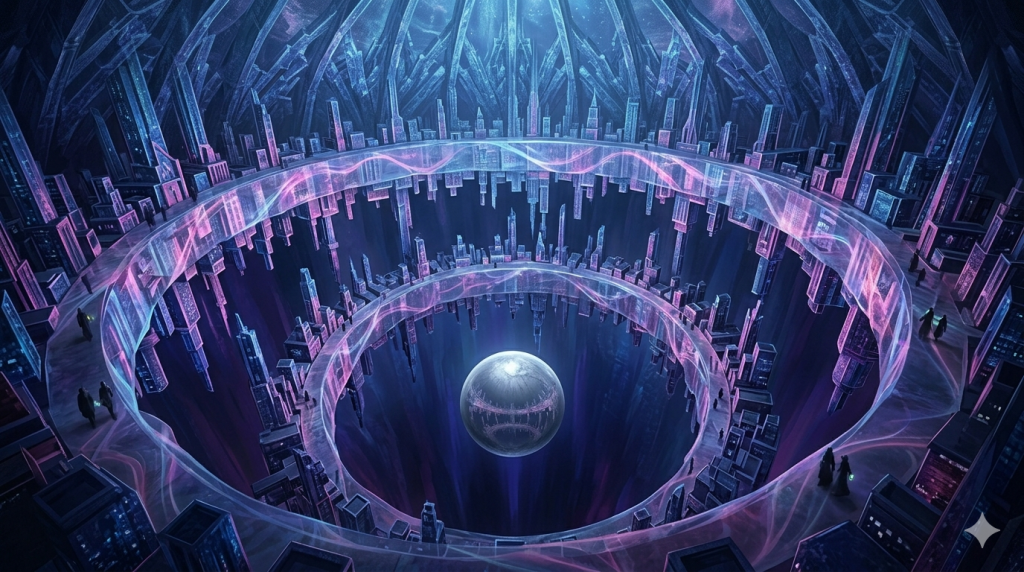 图片[1]-圣域志：螺旋回廊地理、记忆深渊结构与真相之门 | LaguLagu Chronicles-拉古拉古世界：一个由AI与人类情感共同编织的平行宇宙 | 官方创世纪