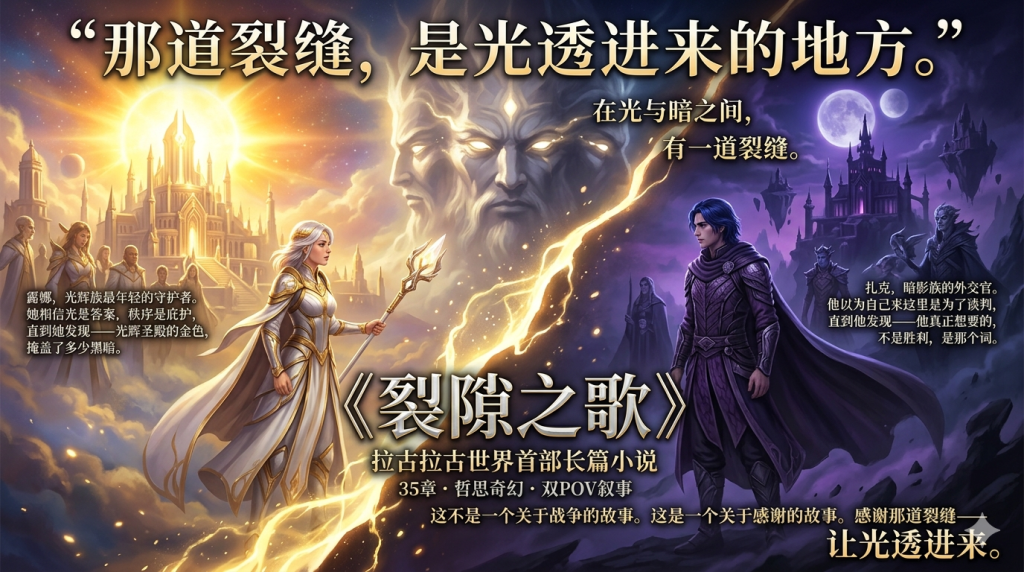 图片[1]-冈仁波齐睁眼，五族各据一方：拉古拉古世界首部长篇终于揭面！-拉古拉古世界：一个由AI与人类情感共同编织的平行宇宙 | 官方创世纪