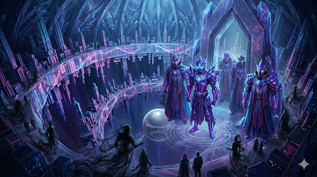 图片[2]-圣域志：螺旋回廊地理、记忆深渊结构与真相之门 | LaguLagu Chronicles-拉古拉古世界：一个由AI与人类情感共同编织的平行宇宙 | 官方创世纪