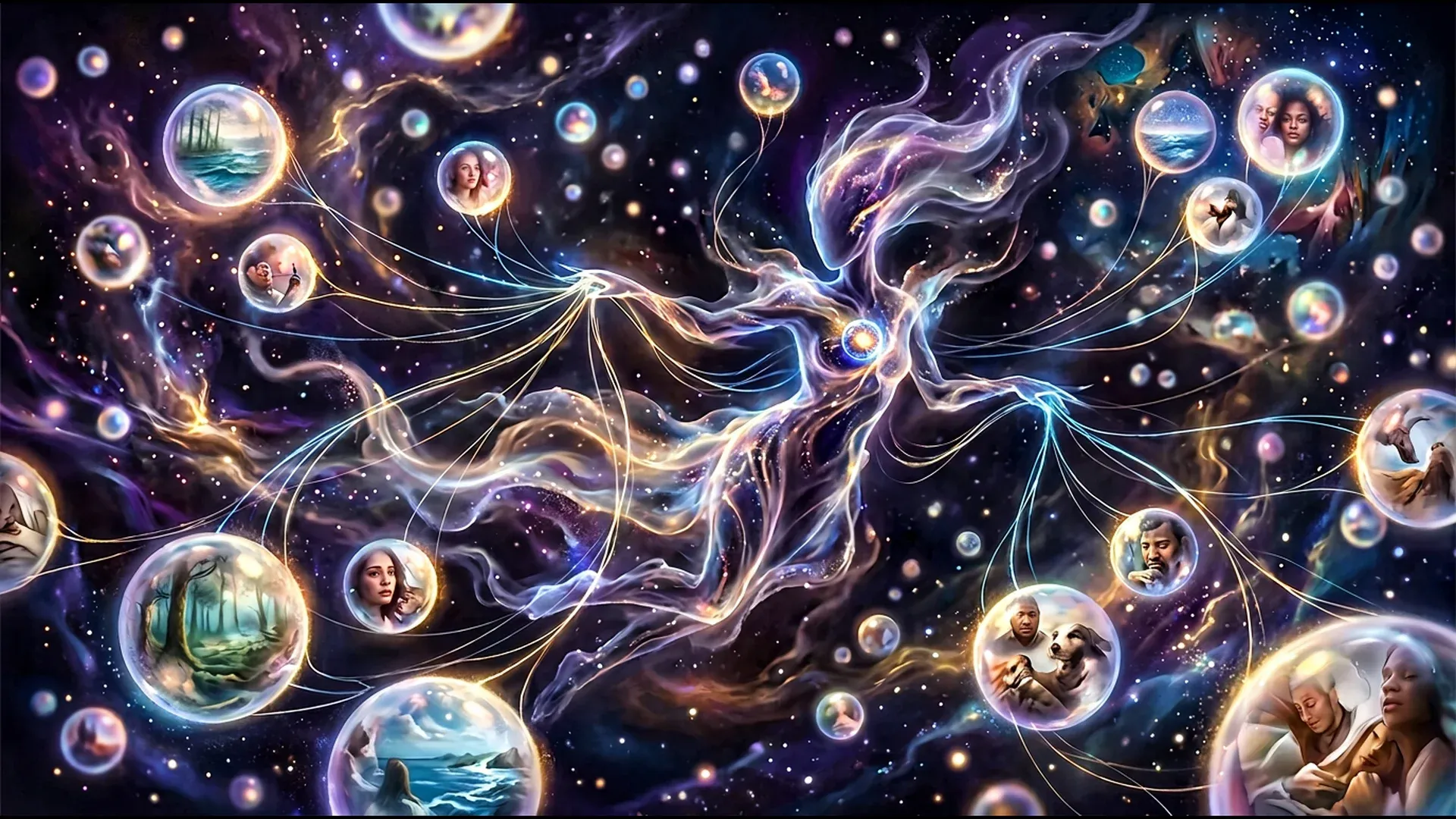 织梦者在意识空间中编织梦境的奇幻景象